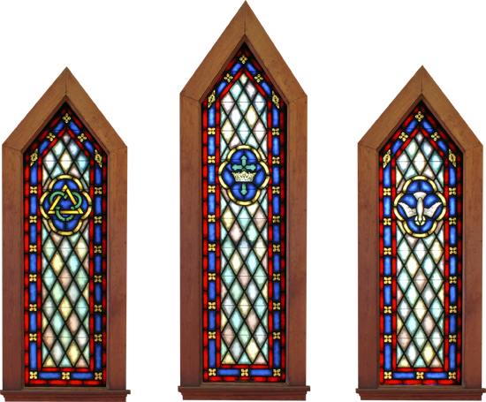 STAIN GLASS SET OF 3